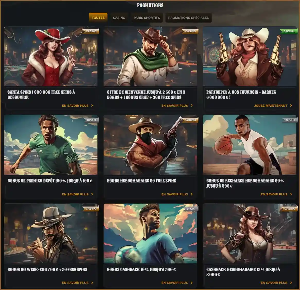 Promotions et Bonus chez Wildsino